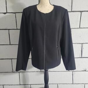 BUNDLE SALE!  CALVIN KLEIN Black Zip Blazer Sz 18
